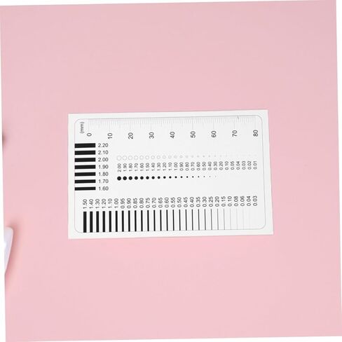 ULTECHNOVO 2-Piece High Precision Plastic Flaw Detection Ruler Set for Measuring Line Width Scratches and Defects for Estimation and Charting in Saudi Arabia