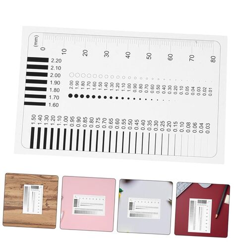 ULTECHNOVO 2-Piece High Precision Plastic Flaw Detection Ruler Set for Measuring Line Width Scratches and Defects for Estimation and Charting in Saudi Arabia