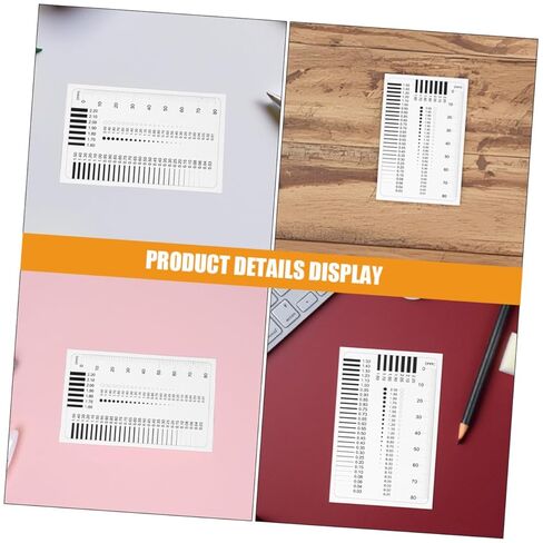 ULTECHNOVO 2-Piece High Precision Plastic Flaw Detection Ruler Set for Measuring Line Width Scratches and Defects for Estimation and Charting in Saudi Arabia