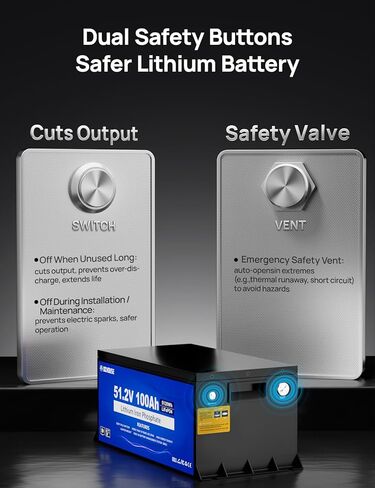 حافظة معدنية من DC HOUSE بقدرة 48 فولت 100 أمبير في الساعة، بطارية ليثيوم لعربة الجولف، بطارية 200 أمبير BMS Lifepo4 مع شاحن 48 فولت 18 أمبير، تطبيق بلوتوث للهاتف المحمول وشاشة LCD، تيار الذروة 700 أمبير in Kuwait