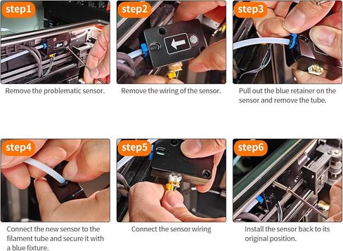 FYSETC 3D Printer Accessories for K1 SE: Original Filament Runout Sensor Replacement for K1C K1 Max Ender 3 Plus 5 S1 Sermoon D3 Pro CR-200B Pro in Saudi Arabia