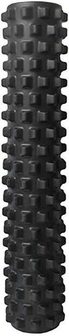 RumbleRoller - Mid Size 22 Inches - Black - Extra Firm - Textured Muscle Foam Roller - Relieve Sore Muscles- Your Own Portable Massage Therapist - Patented Foam Roller Technology in Saudi Arabia