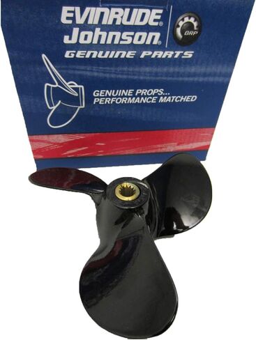جونسون Evinrude OMC OEM المروحة 9x10 اليد اليمنى 14-28HP، 0763589 in Saudi Arabia