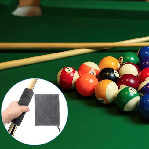 CONLI 19 Pcs Pool Table Cleaning Kit- Complete Billiard Accessories Set with Pool Table Brush for Felt, Rail Brush, Cue Shine Polisher, Chalk, Tip, Duster, Broom Storage Bag for Professional Home Care in Kuwait