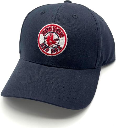 Officially Licensed Boston Youth Boys Girls Baseball Classic Edition Navy MVP Hat Kids Adjustable Primary Home Team Logo Red/Blue Sox Sports Ball Cap in Saudi Arabia