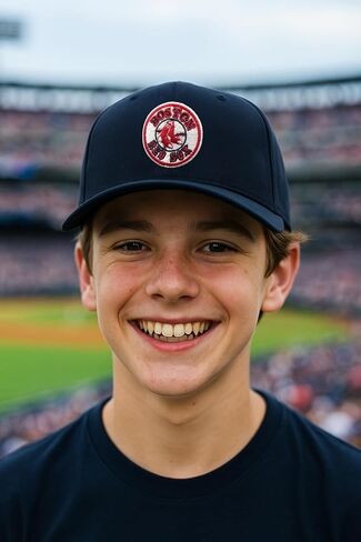 Officially Licensed Boston Youth Boys Girls Baseball Classic Edition Navy MVP Hat Kids Adjustable Primary Home Team Logo Red/Blue Sox Sports Ball Cap in Saudi Arabia