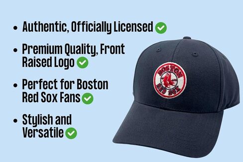 Officially Licensed Boston Youth Boys Girls Baseball Classic Edition Navy MVP Hat Kids Adjustable Primary Home Team Logo Red/Blue Sox Sports Ball Cap in Saudi Arabia