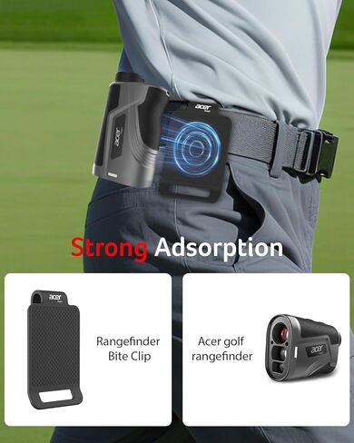 Acer Gadget Magnetic Belt Clip Compatible for Golf Laser Rangefinders, Golf Accessories, Black in Saudi Arabia