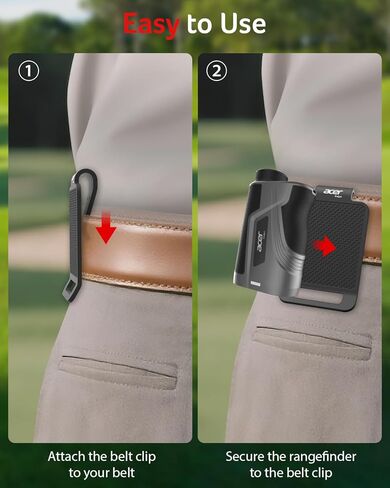 Acer Gadget Magnetic Belt Clip Compatible for Golf Laser Rangefinders, Golf Accessories, Black in Saudi Arabia