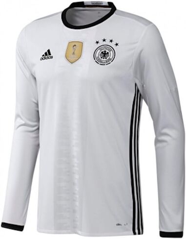 adidas 2016 Germany Home Long Sleeve Jersey S White/Black in Saudi Arabia