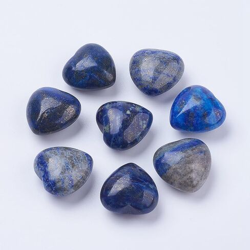 1pc Lapis Lazuli Heart Palm Stone Pocket Massage Worry Stone Healing Gemstone for Home Decor Meditation Reiki Healing Body Chakra Balancing in Saudi Arabia