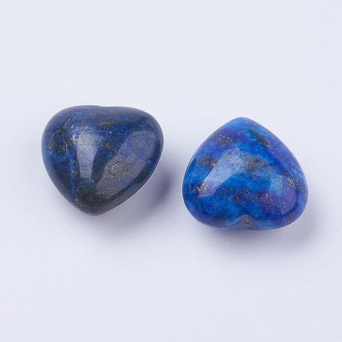 1pc Lapis Lazuli Heart Palm Stone Pocket Massage Worry Stone Healing Gemstone for Home Decor Meditation Reiki Healing Body Chakra Balancing in Saudi Arabia