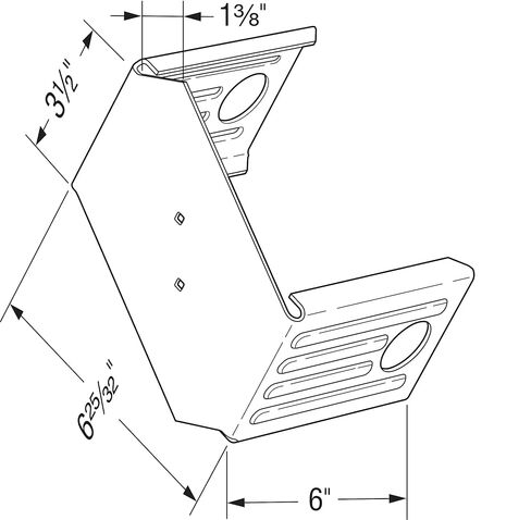 Simpson Strong-Tie ICFVL6 ICFVL Ledger Connector with 6-in. Legs (Pack of 15) in Saudi Arabia