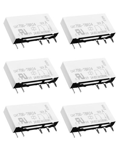 5Pins 6A 250VAC 24VDC Power Relay Replace CAT700-TBR24 700-TBR24 Fit for Allen-Bradley, 6Pcs Plug-in Relay Fit for Industrial Controls HVAC Systems & Appliance Panels Various Circuit Scenarios in Saudi Arabia