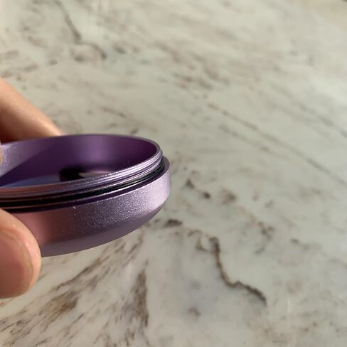 Brando Moon Small Metal Pill Container - 2.1 x 0.9" Pocket Size Portable Pill Box Case – Sturdy Storage Organizer for Coffee, Pills and other Small Components while Traveling in Kuwait