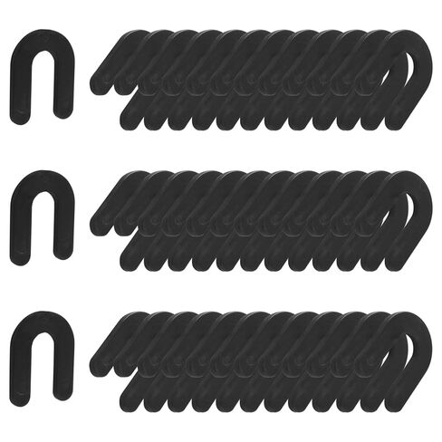 200Pcs Horseshoe Shims Tile Spacers 1/4 Inch, U Shape Plastic Shims for Leveling(Black) in Saudi Arabia
