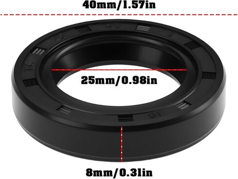 4 قطعة TC رمح النفط الأختام 25x40x8 مللي متر NBR المطاط متوافق مع الآلات الصناعية المعدات الزراعية محامل in Saudi Arabia