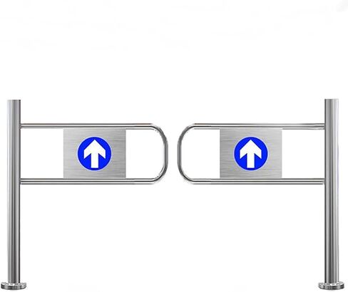 بوابة صناعية متأرجحة لمحلات السوبر ماركت والمستودعات، بوابة مدخل آمنة ثنائية الاتجاه (60 × 97 سم) - تحكم متين في الوصول من الفولاذ المقاوم للصدأ للمكتبات والمتاجر in Kuwait