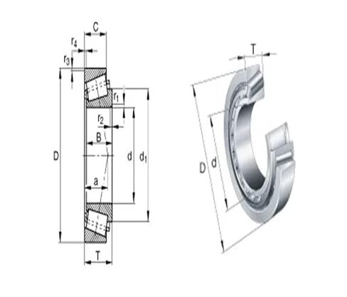 Bearing 32205 25x52x19.25 32205B 32205-B 7505E Cone + Cup Single Tapered Roller Bearings in Saudi Arabia