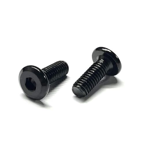 20 PCS m6 Flat Head Hex Socket Cap Screw Bolts, Bed Frame Screws and Bolt, Screws for Bed Frame, Black Oxide, Full Thread, Black Bolts for Furniture Chair (M6*10mm) in Saudi Arabia