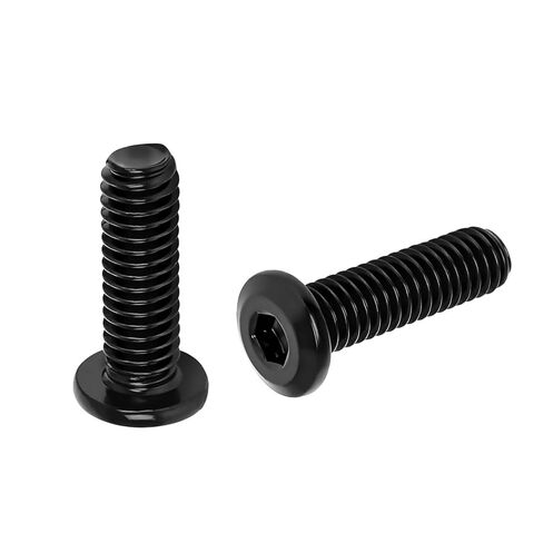 20 PCS m6 Flat Head Hex Socket Cap Screw Bolts, Bed Frame Screws and Bolt, Screws for Bed Frame, Black Oxide, Full Thread, Black Bolts for Furniture Chair (M6*10mm) in Saudi Arabia