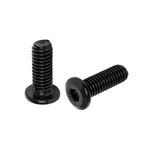 20 PCS m6 Flat Head Hex Socket Cap Screw Bolts, Bed Frame Screws and Bolt, Screws for Bed Frame, Black Oxide, Full Thread, Black Bolts for Furniture Chair (M6*10mm) in Saudi Arabia