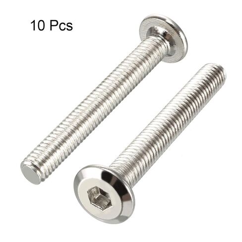 M6x40mm Furniture Bolts Hex Socket Screws Fastener Carbon Steel 10pcs in Saudi Arabia