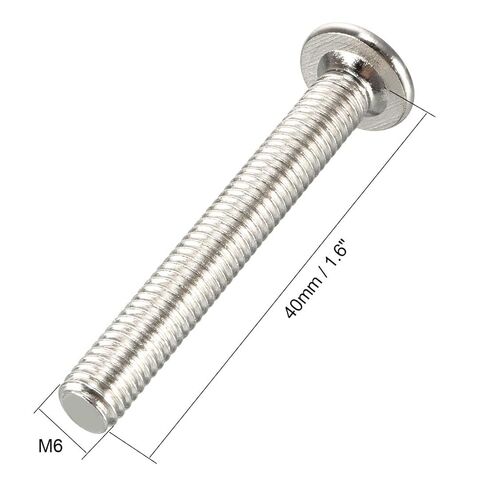 M6x40mm Furniture Bolts Hex Socket Screws Fastener Carbon Steel 10pcs in Saudi Arabia