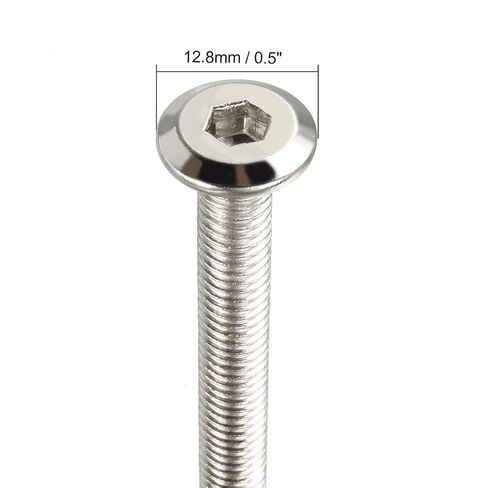 M6x40mm Furniture Bolts Hex Socket Screws Fastener Carbon Steel 10pcs in Saudi Arabia