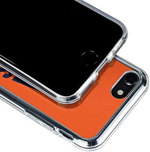 حافظة هاتف Skinit الشفافة متوافقة مع iPhone SE (الجيل الثاني والثالث) - تصميم شعار فريق NFL Chicago Bears مرخص رسميًا in Saudi Arabia