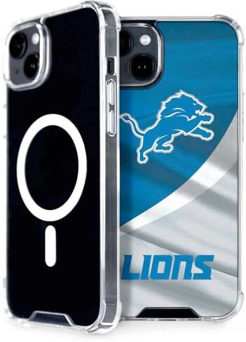 حافظة هاتف Skinit متوافقة مع MagSafe iPhone 15 - تصميم مرخص رسميًا من NFL Detroit Lions in Saudi Arabia