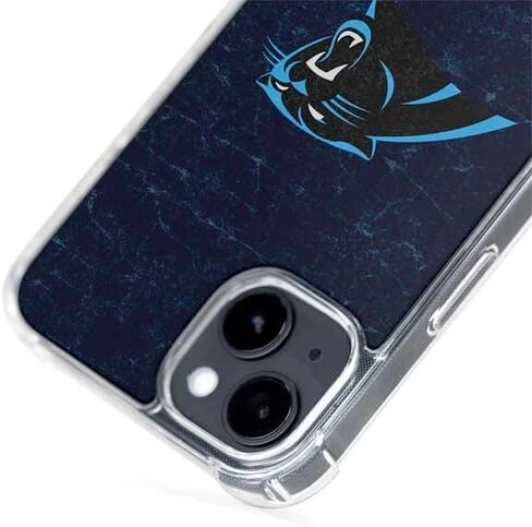 Skinit Phone Case Compatible with MagSafe iPhone 14 Plus - Officially Licensed NFL Carolina Panthers Distressed Design in Saudi Arabia
