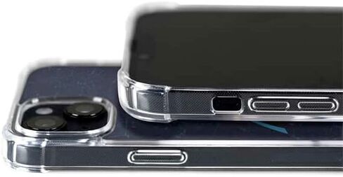Skinit Phone Case Compatible with MagSafe iPhone 14 Plus - Officially Licensed NFL Carolina Panthers Distressed Design in Saudi Arabia