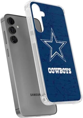 حافظة هاتف Skinit الشفافة متوافقة مع هاتف Galaxy S24 Plus - تصميم مرخص رسميًا من NFL Dallas Cowboys in Saudi Arabia