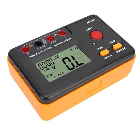 جهاز اختبار مقاومة العزل مقياس العزل الرقمي لمقاومة الجهد الكهربي مع شاشة LCD كبيرة لاختبار الطاقة الكهربائية للمؤسسات الصناعية مهندسي الكهرباء in Saudi Arabia