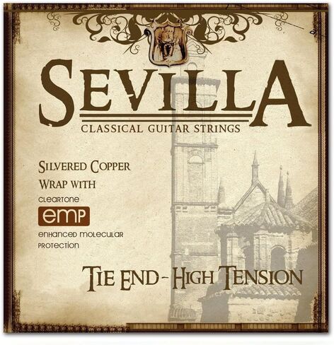 Sevilla Treated Classical Guitar Strings (MEDIUM TENSION TIE END) in Saudi Arabia