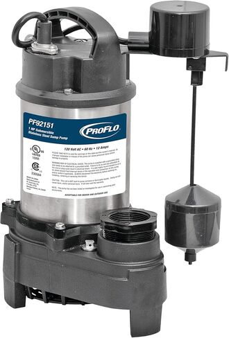 مضخة حوض PROFLO PF92151 1 HP من الفولاذ المقاوم للصدأ/الحديد الزهر - N/A in Kuwait