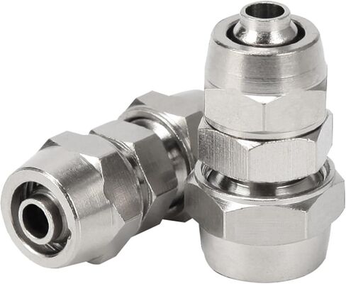 30 قطعة تركيبات هوائية مباشرة من خلال طلاء النحاس والنيكل موصل سريع PG6-4 8-6 12-6 12-10 مللي متر (PG8-4) in Kuwait