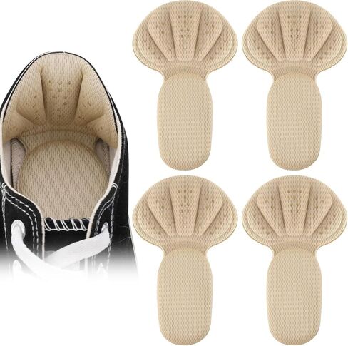 Sponge Heel Cushion Heel Grips Shoes Pads, 2 Pair Self-Adhesive Heel Cushion Inserts for Shoe Too Big, Thick Back Insoles Shoe Liners Heel Protectors (Apricot) in Saudi Arabia
