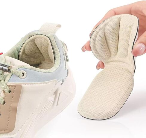 Sponge Heel Cushion Heel Grips Shoes Pads, 2 Pair Self-Adhesive Heel Cushion Inserts for Shoe Too Big, Thick Back Insoles Shoe Liners Heel Protectors (Apricot) in Saudi Arabia