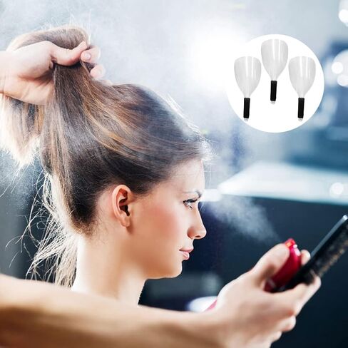 قناع وجه لصالونات الحلاقة مكون من 3 قطع، درع بلاستيكي لتصفيف الشعر مع مقبض إسفنجي، وسائد غطاء لرذاذ الشعر قابلة لإعادة الاستخدام، واقي لرذاذ الشعر لتصفيف الشعر (شفاف) in Kuwait