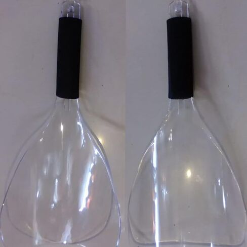 قناع وجه لصالونات الحلاقة مكون من 3 قطع، درع بلاستيكي لتصفيف الشعر مع مقبض إسفنجي، وسائد غطاء لرذاذ الشعر قابلة لإعادة الاستخدام، واقي لرذاذ الشعر لتصفيف الشعر (شفاف) in Kuwait