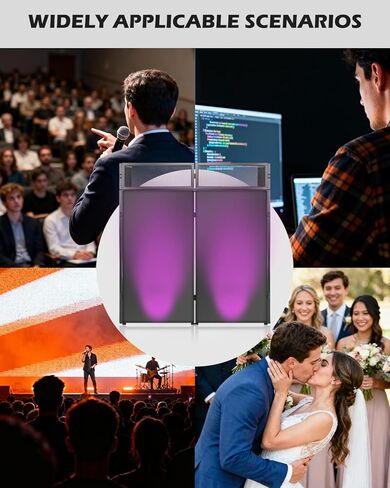 محطة طاولة واجهة DJ المحمولة STRICH، كشك DJ قابل للطي مع سكريم أبيض وأسود، حامل عرض بإطار معدني مقاس 44 بوصة × 20 بوصة مع رف مثلث قابل للإزالة، وفتحة كابل وحقيبة حمل للعرض، والحفلات، والاستوديو in Kuwait