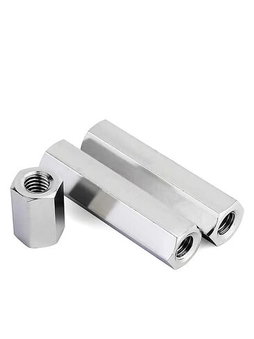304 Stainless Steel Rod Long Hexagon Hex Extend Coupling Nut Connector Joint Sleeve Tubular Nutsert Standoff Spacer(15mm,M6 (2Pcs)) in Kuwait