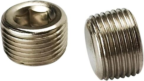 Pneumatic Fitting Plug Iron 1/8" 1/4" 3/8" 1/2" 3/4" Male Thread Brass Pipe Hexagon End Plug Fitting Pneumatic Part(1/4") in Saudi Arabia