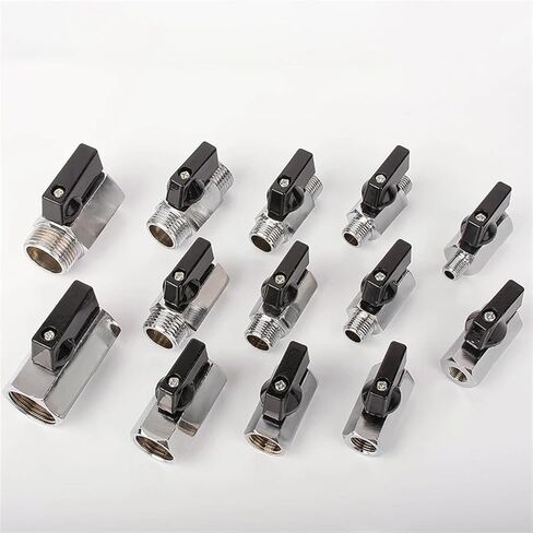 Brass Ball Valve 1/8" 1/4" 3/8" 1/2" Standard Pipe Thread Threaded Male To Female Air Compressor Water Gas Oil Shut Off Valve(1/8",Male To Female) in Saudi Arabia