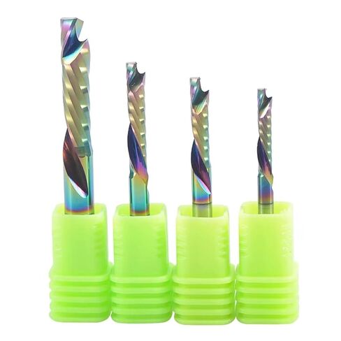 10Pcs 3.175/4/5/6/8mm One Flutes UP Down Cut Milling Cutter 1 Flute CNC Router for Wood Milling Tools CNC Bit(3.175x12x38L) in Saudi Arabia