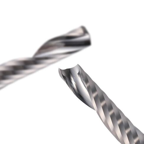 3.175 X 22mm Single Flute Spiral CNC Router Bits Milling Cutter Up Cut Router Bit for Wood End Mill in Kuwait