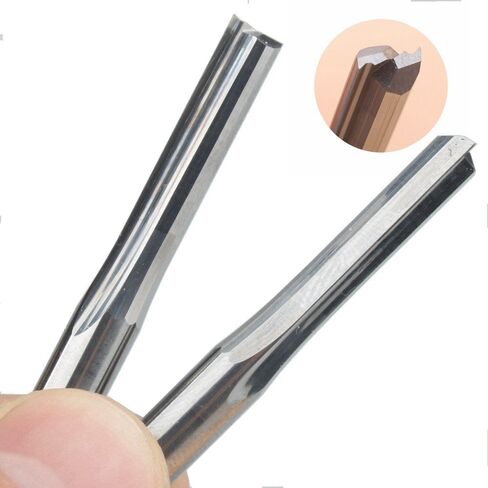 6 * 32mm Two Flutes Straight Router Bits for Wood CNC Straight Engraving Cutters Woodworking Milling Cutter in Kuwait