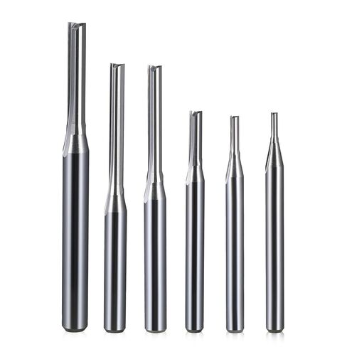 5pcs Two Flute Straight Slot Router Bit, CNC Carving Engraving Tools for Wood Milling Cutter(10x10x52x90L) in Kuwait
